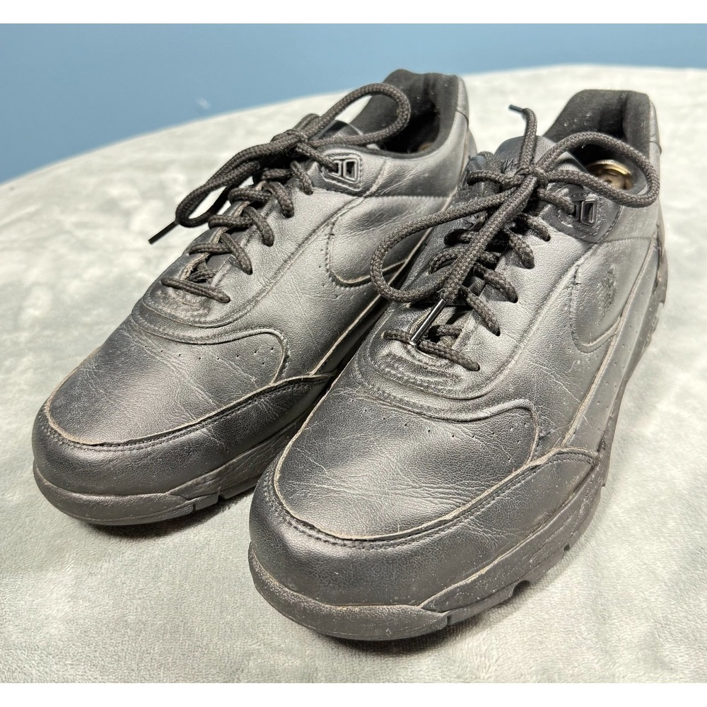 New Balance MW810BK Walking Shoes Mens 9 4E Black Leather Rollbar